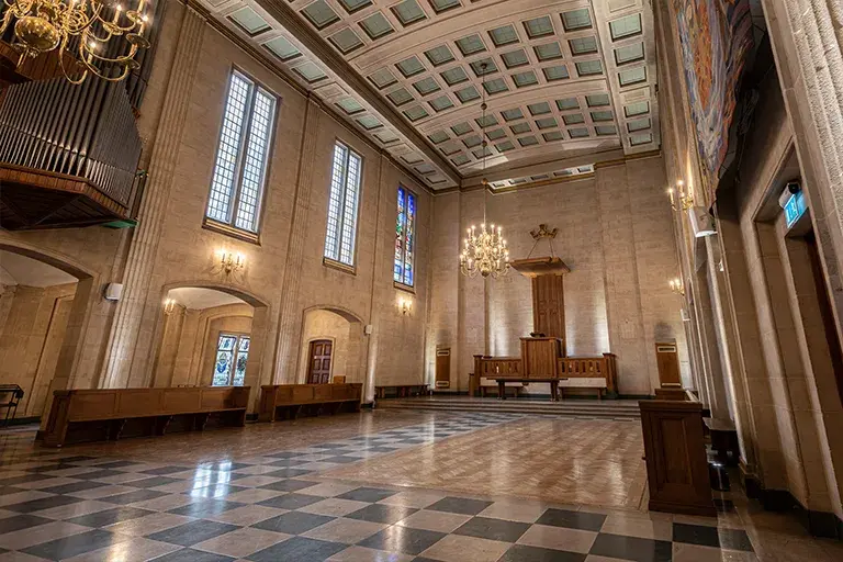 Dutch Church Austin Friars, church hall in City of London