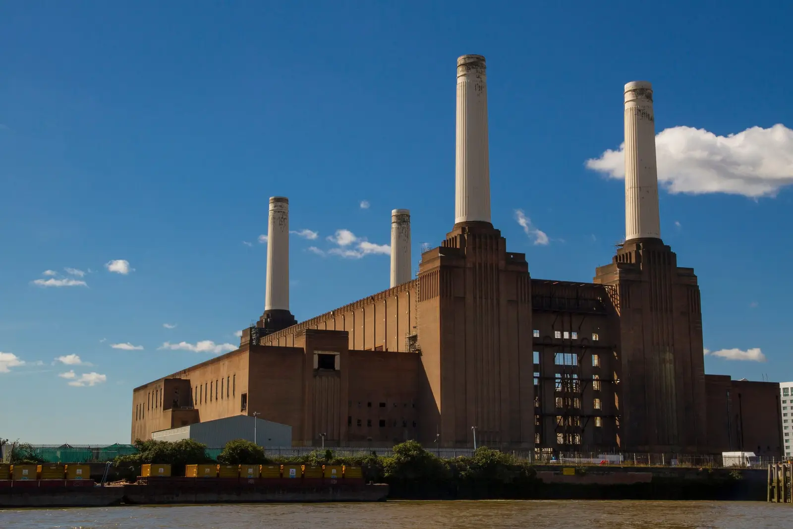 Battersea Power Station seen from the Thames