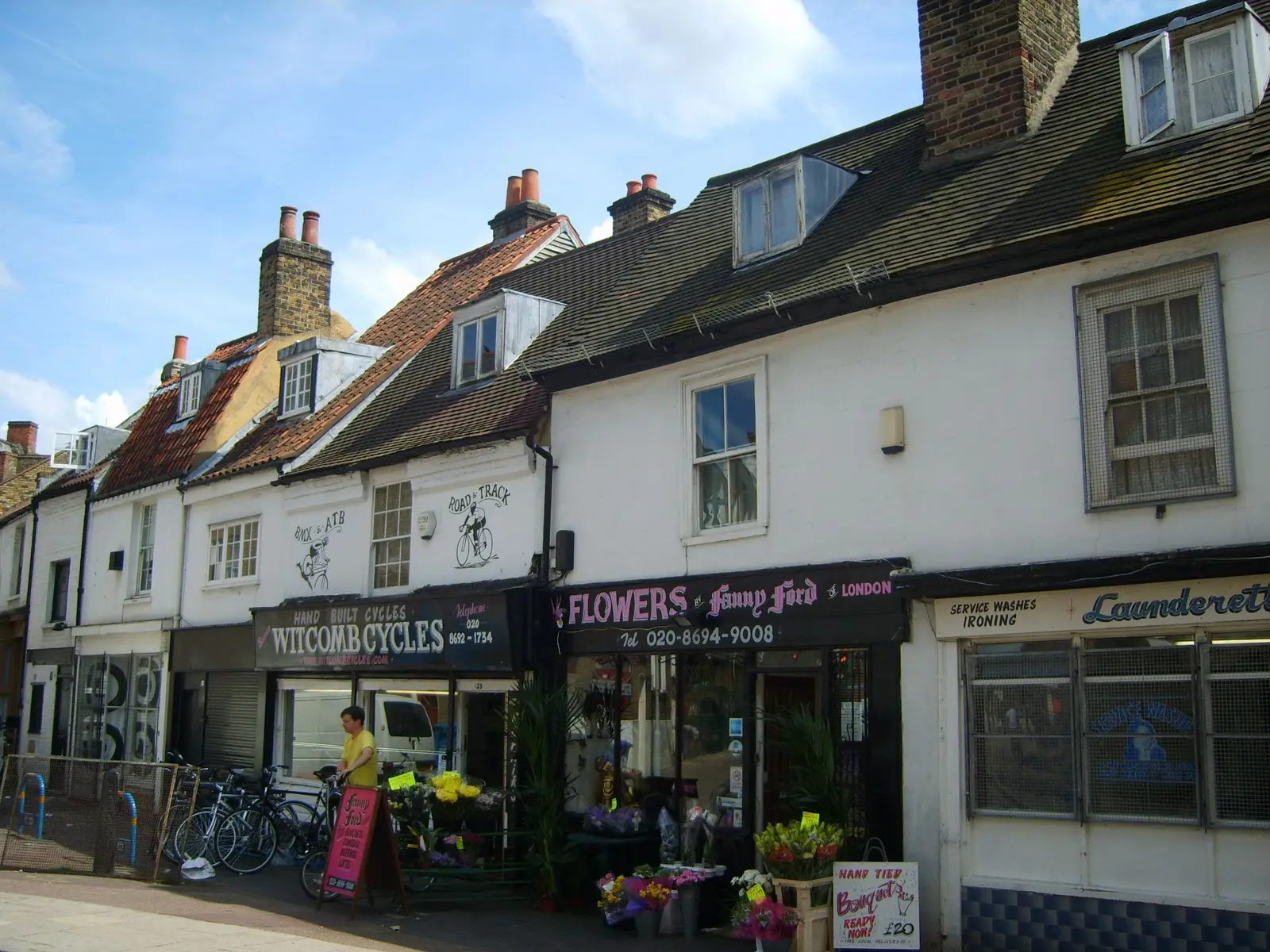 A row of 17th-century shopfronts on Tanners Hill, Deptford