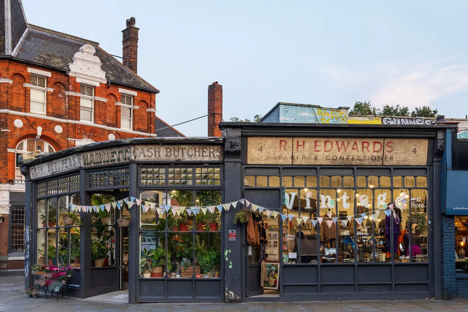 Victorian shopfronts on Half Moon Lane, Herne Hill