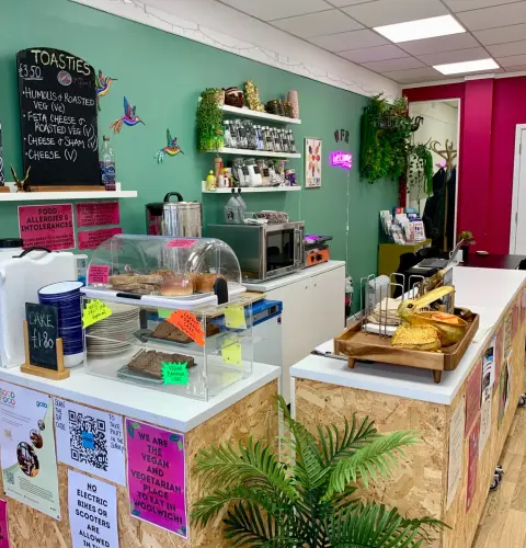 Woolwich Front Room, café with a room to hire in Greenwich
