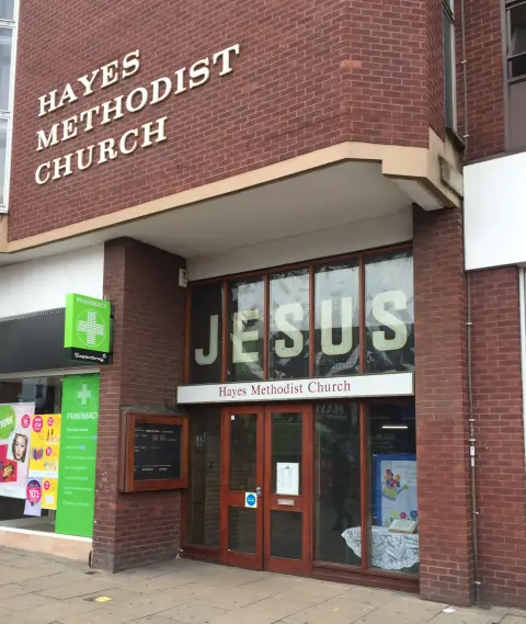 Hayes Methodist Church, church hall in Hillingdon