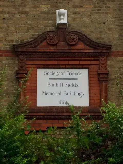 Bunhill Fields Quaker Meeting House, church hall in Clerkenwell
